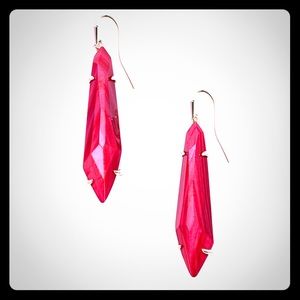 Kendra Scott Grey Red MOP Earrings